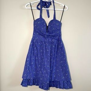 Kismet Purple Halter Mini Dress